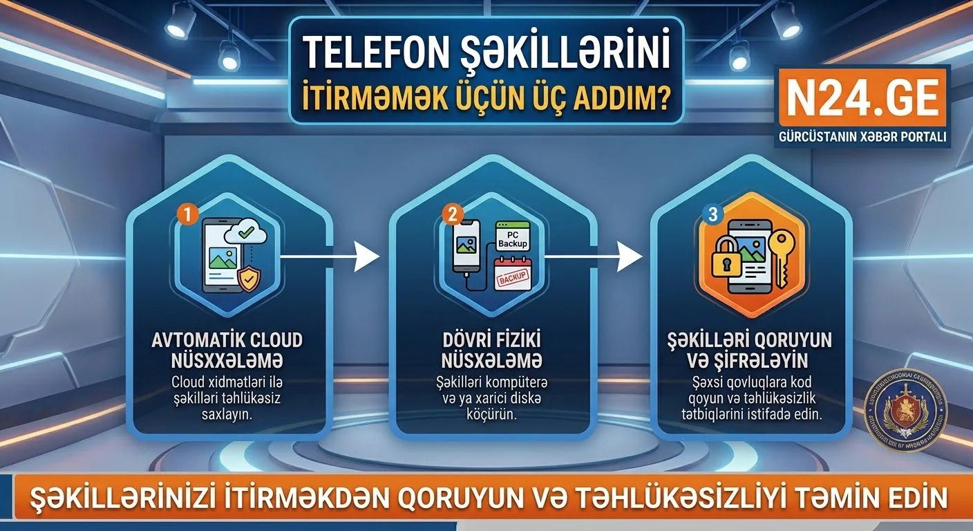 Telefon şəkillərini itirməmək üçün üç addım